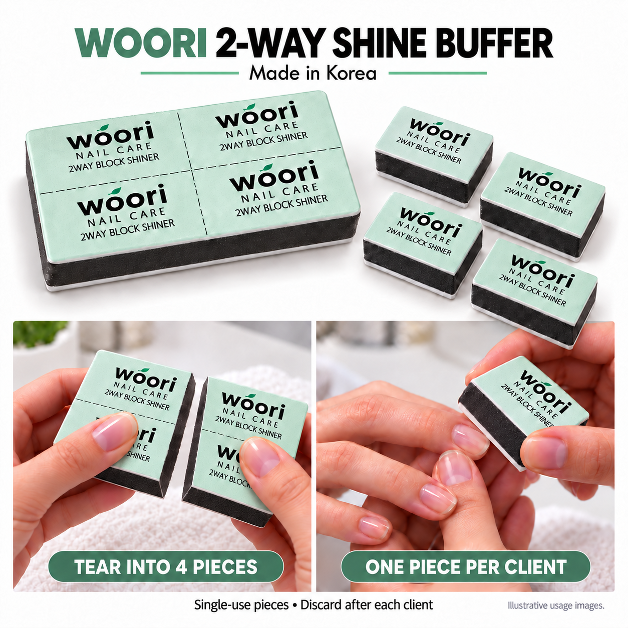 Disposable 2-Way Shine Buffer
